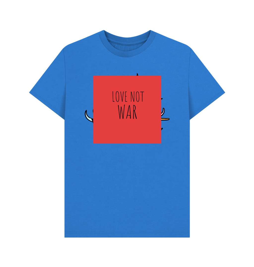 Bright Blue Printed T-shirt Front