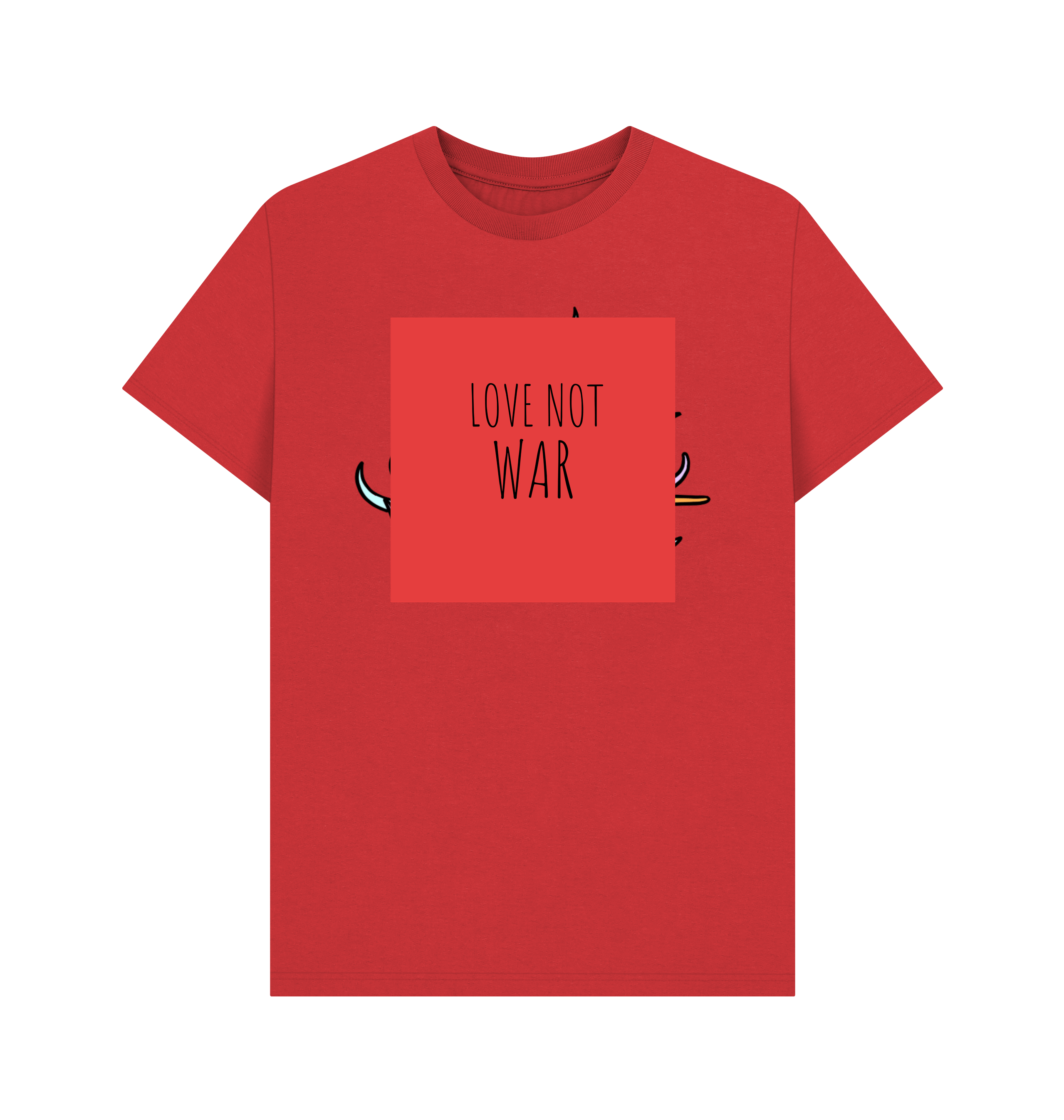 Red Printed T-shirt Front